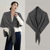 Cashmere Knitted Triangle Scarf Korean Style Winter Shawl Soft Cape Wraps  Women/Men