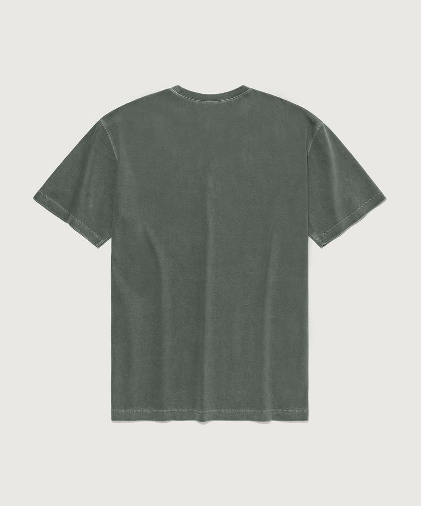 CHAMPION Big Logo Pigment Short Sleeve T-Shirt Green