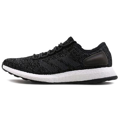 Pure Boost 2017 Нескользящие Легкие Нескользящие Легкие Низкие Повседневные Беговые Кроссовки Унисекс Черный Белый S77190