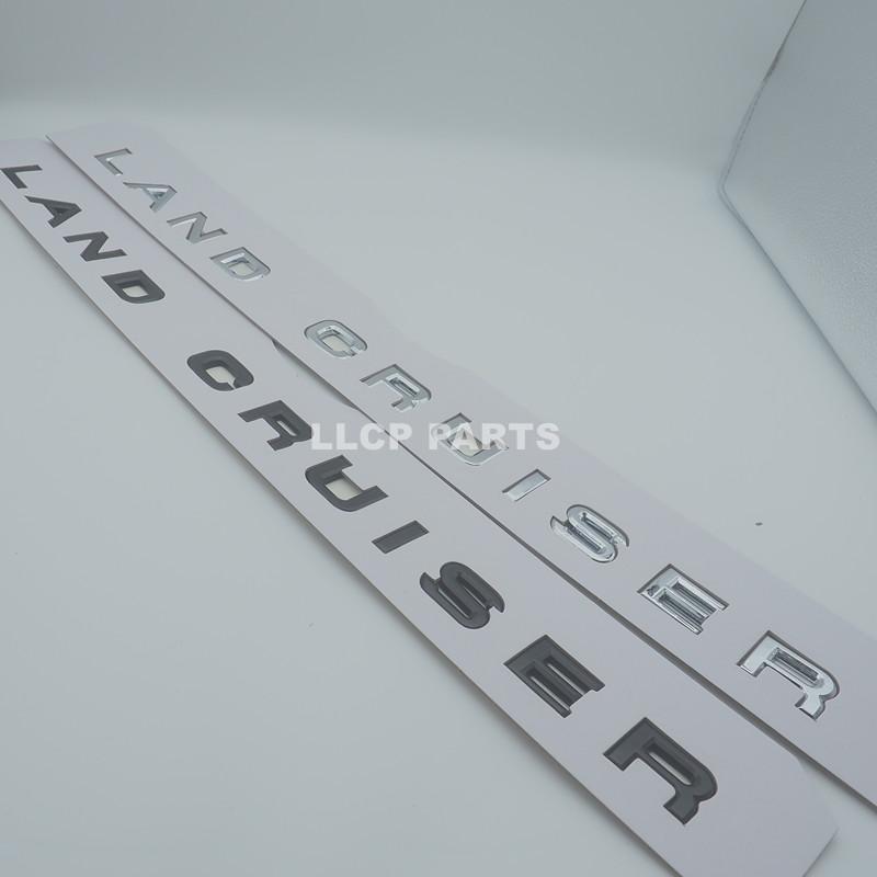 ALK2   For Toyota Land Cruiser 300 LC300 VXR GXR  2021-2023  3D ABS Letter Sticker Tailgate Badge Emblem Exterior Modification Sticker