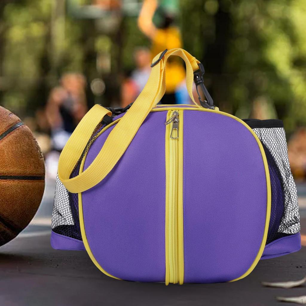 Баскетбольная сумка-тоут с регулируемым ремнем и сетчатыми карманами
