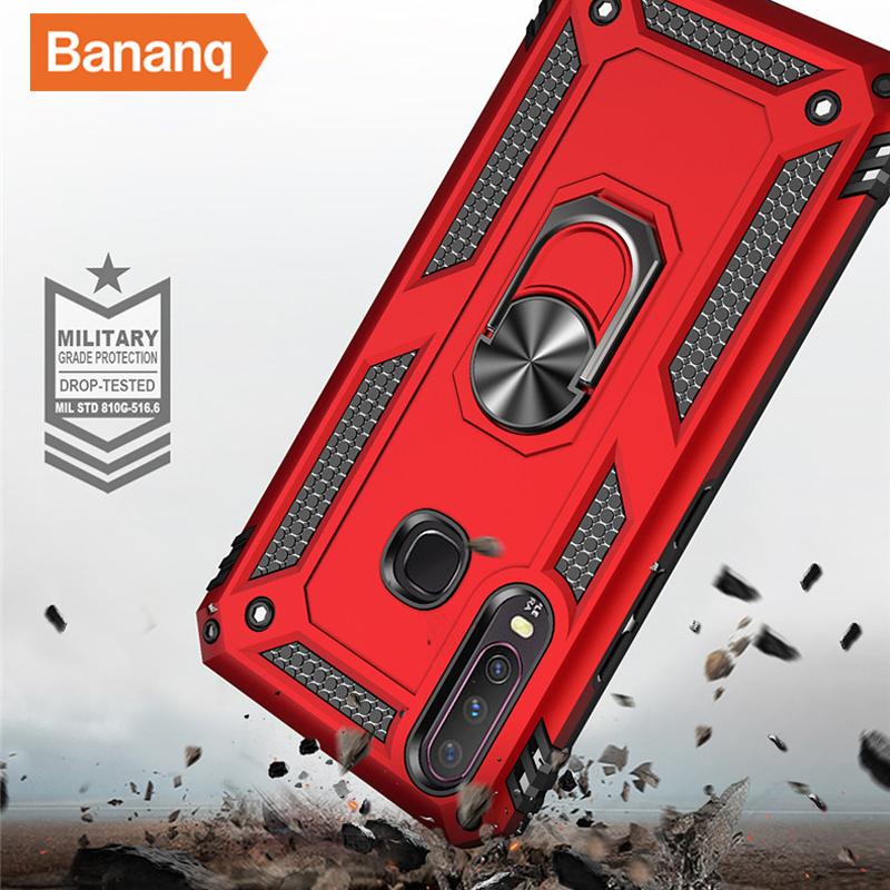 Противоударный чехол-кронштейн Peaktop Armor для VIVO Y17 Y15 Y12 V15 Pro X21 X23 X27 с металлическим кольцом-подставкой для VIVO Nex A