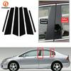 Car Pillar Posts BC Column Stickers for Honda Civic 2006 2007 2008 2009 2010 2011 Door Trims Decal Cover Decorative Accessories