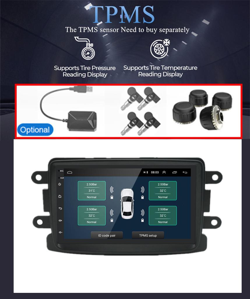 7" Car Stereo Radio GPS Navi WiFi 2+32GB Support For Dacia Logan Duster Renault