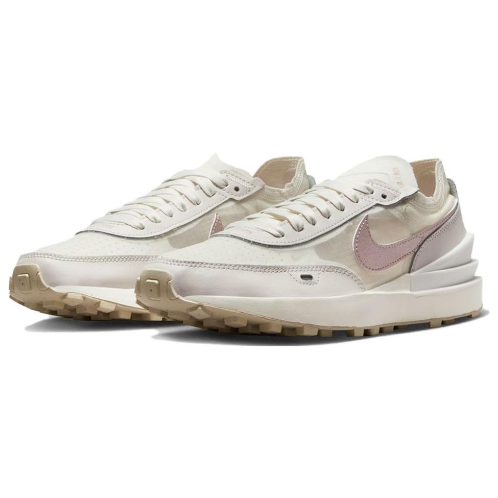 Nike Розовые женские оксфорды Waffle One Sail кремовые Phantom Sanddrift FB1298-101