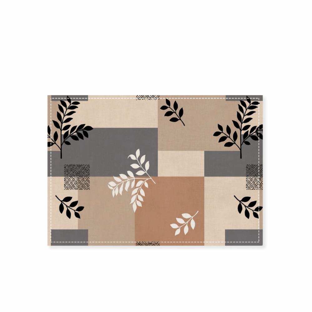 2PCS Oil-Proof Dining Table Mat Rectangular Coffee Cup Mats Washable Heat-Insulating Mat Kitchen