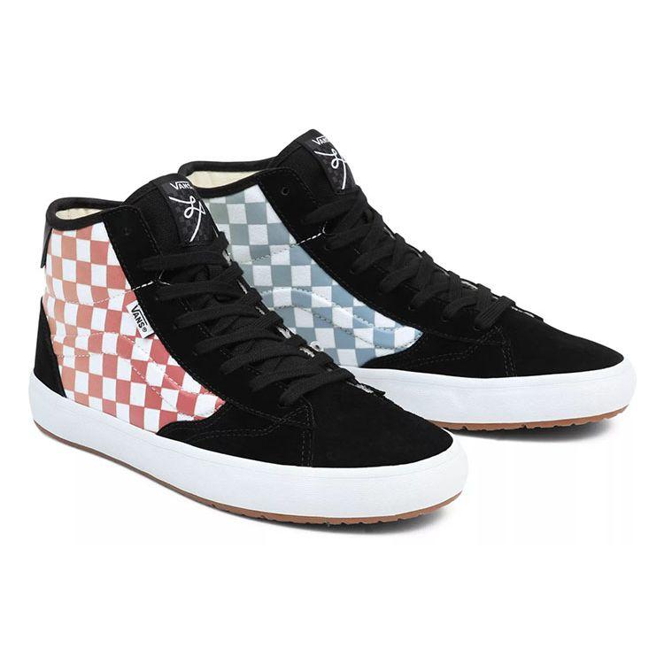 Vans Черные разноцветные кроссовки унисекс в шахматную клетку VN0A4BX1BML