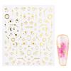 3Pcs/Set Nail Decals Non-Fading Luxury Ultra Thin Decoration Stickers Sparkly Geometry Decals