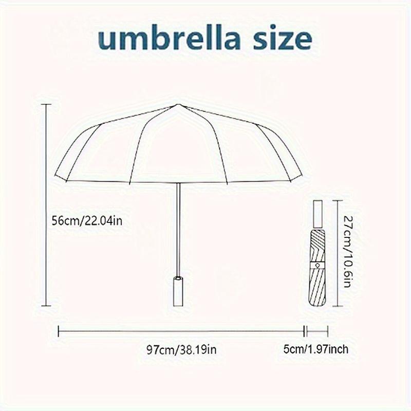 1pc Flame Cross Rammstein Themed High-quality Umbrella,Automatic Opening and Closing Umbrella,Multi-functional Umbrella G0811012