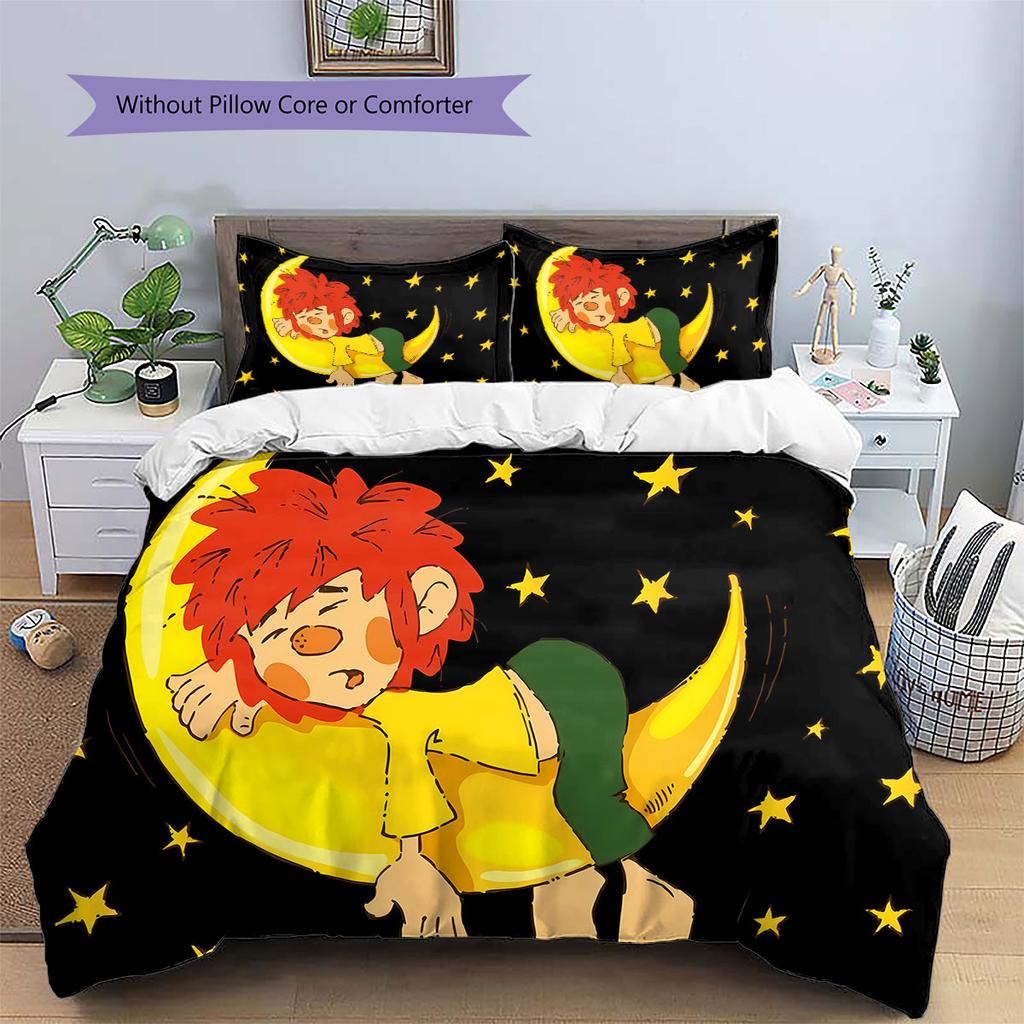 Meister Eder und sein Pumuckl Pattern Bedding,Quilt Set Quilt Cover Pillowcase Home Birthday Gift(1 * duvet cover + 2 * pillowcase, without core)