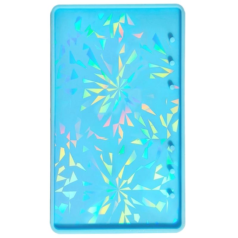 Голографическая светотеневая обложка для блокнота Декоративная силиконовая форма Зеркальная AB-поверхность Украшения DIY Ручной инструмент