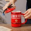 480ML Funny Fire Extinguisher Mug Office Living Room Outdoor Personality Tea Cup Male Female Student Couple Ceramic Cup
