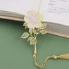 School Office Supplies Chinese style Tassel Pendant Bookmark Metal Book Clip Pagination Mark