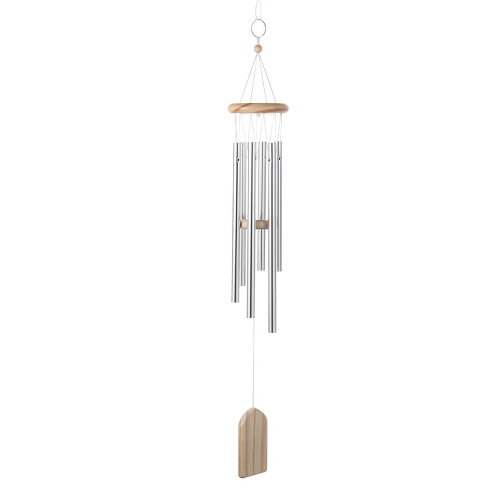 Series Garden Decor Garden Decoration Solid Wood Hanging Decorations Wind Chime Aluminum Tubes