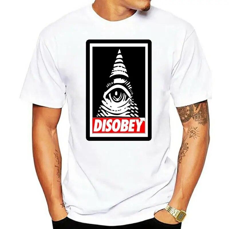 Disobey Anonymous Illuminati Eye Swag Hipster Vendetta Conspiracy Urban футболка унисекс модная футболка