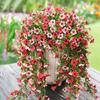 1/2/3/6Pcs Hanging Artificial Violet Flower UV Resistant Realistic Fake Flower Wedding Party Indoor Outdoor Garden Wall Hanging Faux Flower Decoration