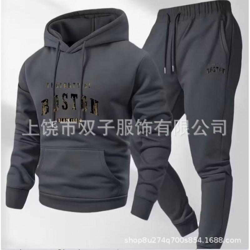 2026 Unisex Hooded Sweatshirt Set Casual Sportswear Teens Youth Lightweight Long Sleeve Tracksuit