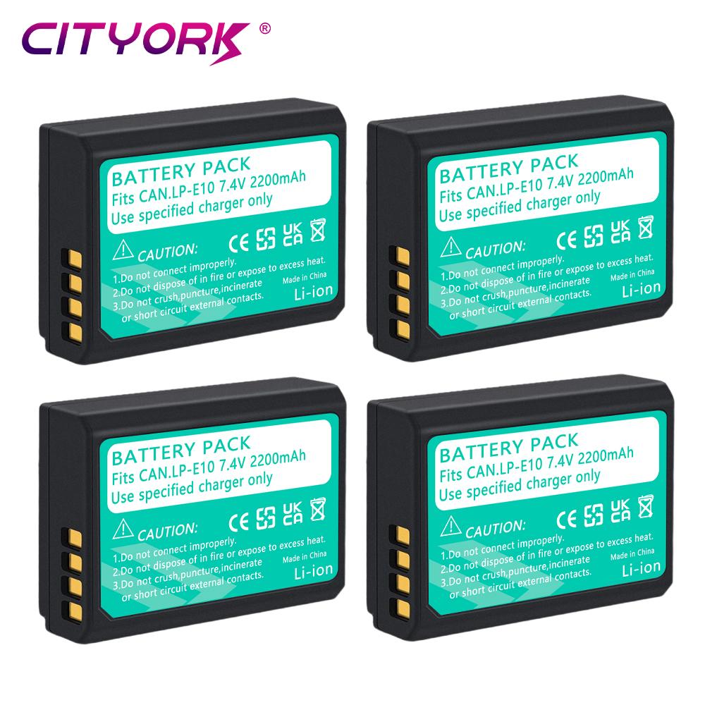 Cityork LP E10 LP-E10 lp e10 Аккумуляторы и зарядное устройство для ЖК-дисплея для камер Canon EOS 1100D 1200D 1300D Kiss X50 X70 X80 Rebel T3 T5 T6