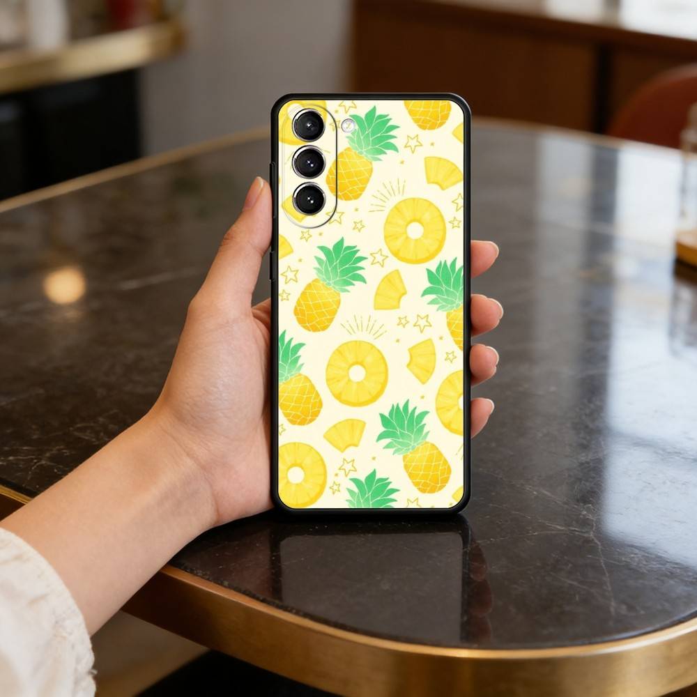 S-Лето P-Ананас Чехол для Samsung Galaxy S21 S25 FE S24 S23 Ultra S20 S9 S22 Plus S10 TPU Чехол