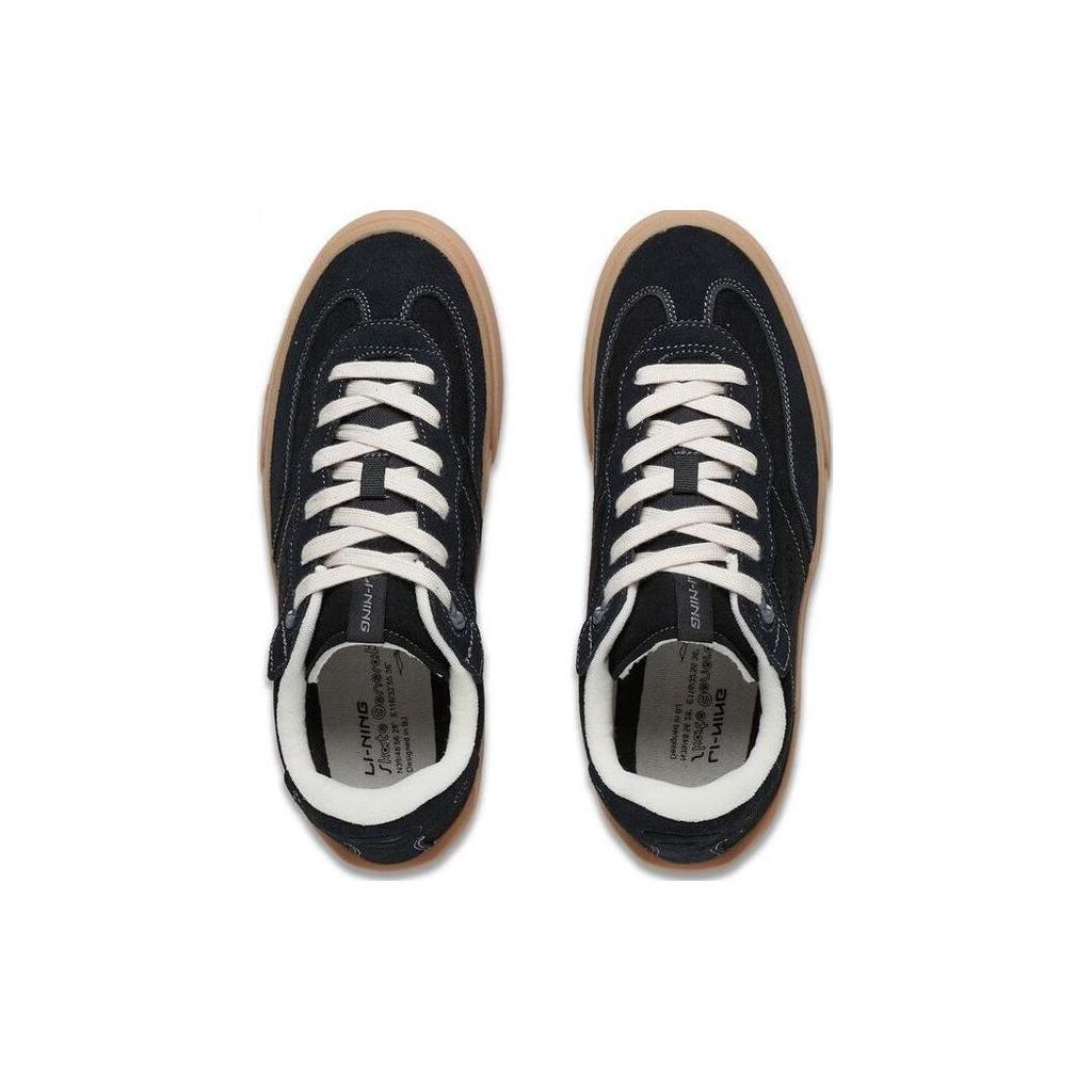 Li Ning Extreme Sports Series Skategeneral удобные прочные дышащие низкие кроссовки для скейтбординга мужские кроссовки черные AEPSA49-2