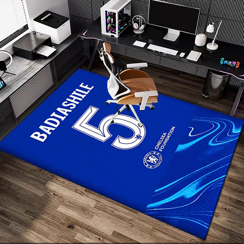 Ковер Chelsea FC, Нескользящий коврик под офисное кресло, Ковер для дома с цифровой печатью, Уникальные декорации для фестиваля