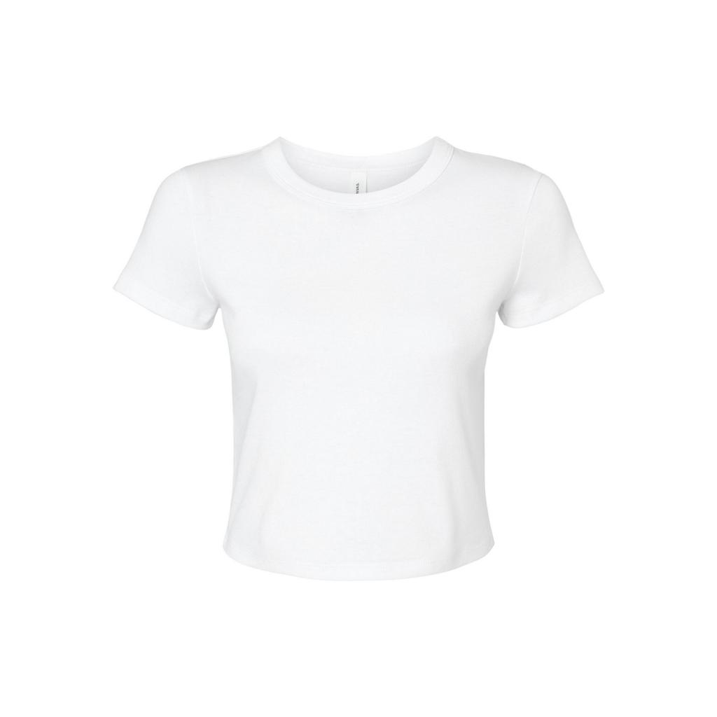 Bella + Canvas Womens/Ladies Micro-Rib Crop T-Shirt