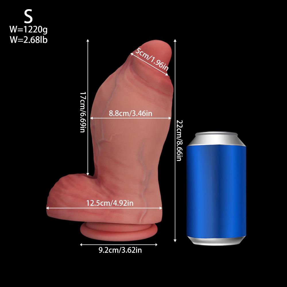 Премиальный жидкий силиконовый дилдо - Очень большой реалистичный мягкий игрушка для взрослых для женщин