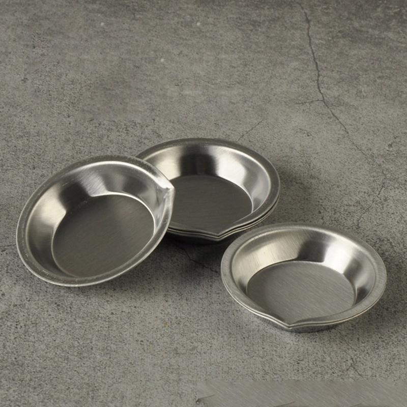 Pack Of 6 Small Round Stainless Steel Paint Mixing Trays for Watercolour & Art Projects, Enthusiasts Home And Studio Use