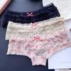 Женские весенне-летние милые сетчатые трусики с оборками, низкой посадки, сексуальные