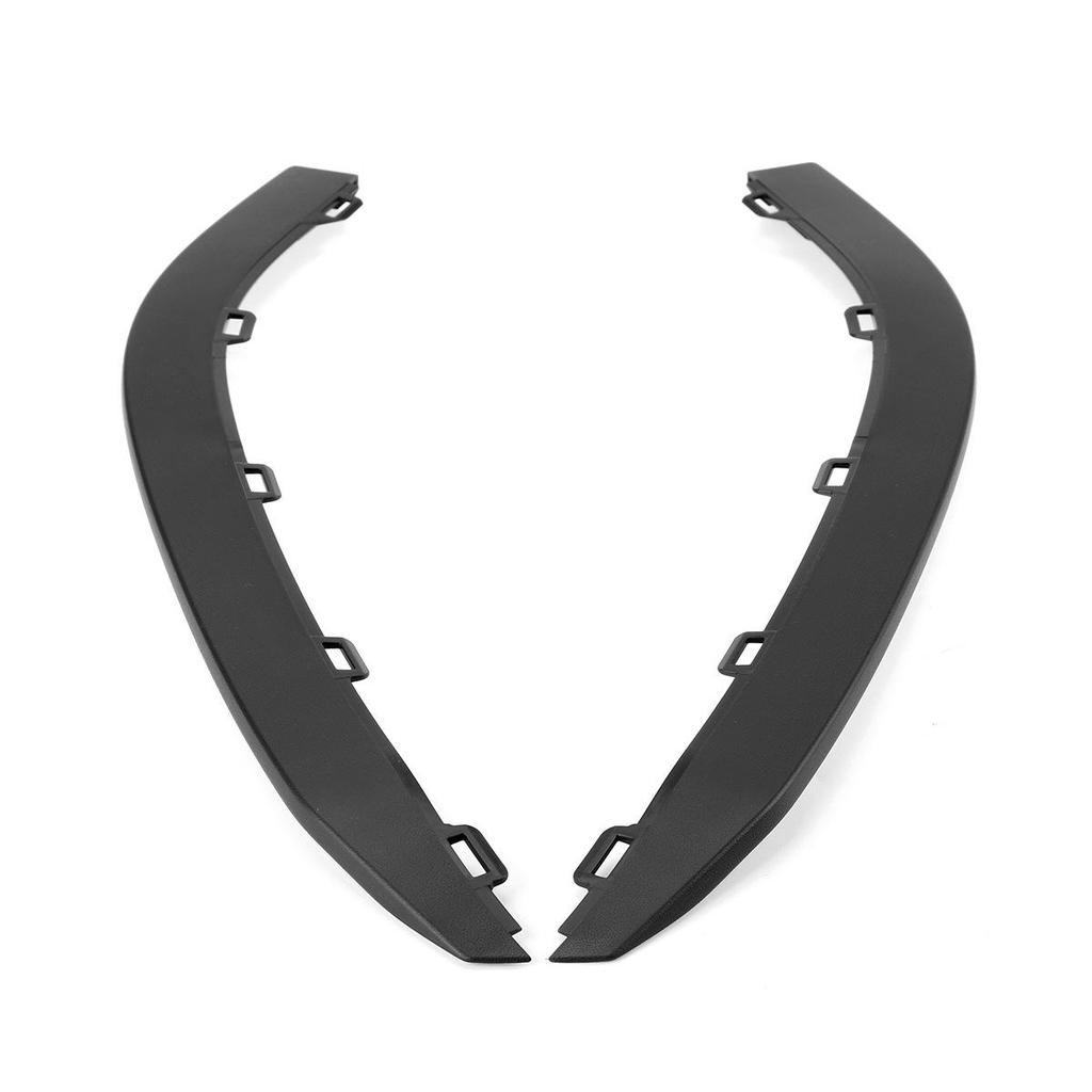 Volkswagen Golf Mk7 Front Lip GTI Bumper Trim Strips & Black Lower Guard (2015-2017)