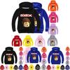 Roblox Cartoon Childrens Print Hoodie Sweater Long Sleeve Fashion Tops Pullover