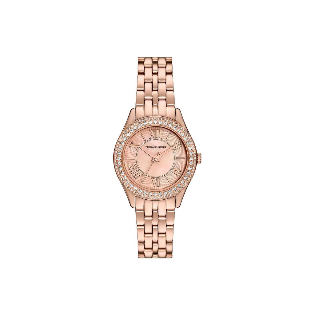 Michael Kors Quartz Watch Stainless Steel Band 33Mm Rose Gold Dial 50M Water Resistant Unisex watches MK4845