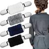 1pc Dress Cinch Clips Set Elastic Clothes Clip To Tighten Dress Cardigan Collar Clips Shirt Clips Back Cinch