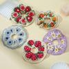 Elastic Crocheted Flower Scrunchies Flores Sweet Hair Tie Exquisite Knitted Hair Rope  Girls