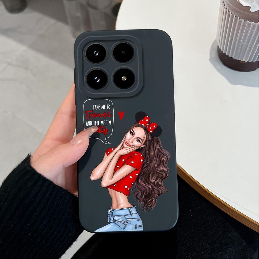 Модный силиконовый чехол для телефона для Xiaomi 17 14 14T 15 15T Pro Poco C71 C75 M7 M8 F7 F8 Премиальный противоскользящий прочный корпус для Xiaomi Capa