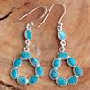 Turquoise Silver Earring, Women Jewelry, Dangle Earring, 925 Sterling Silver Handmade Jewelry