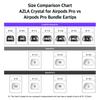 AZLA SednaEarfit Crystal for AirPods Pro 1 Pair Each In Earpieces Made from Premium German LSR Designed for AirPods Earpieces Can Be Separated