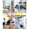 Домашний набор для силовых тренировок, Фитнес-резинки-тренажеры для тренировки всего тела, Резинки для тренировки с собственным весом с ручками, Крепление для двери