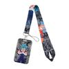 Anime Dragon Ball Lanyard for Student Keychain ID Card Cover Passport Badge Holder Key Ring Black Neck Straps Accessories Gift