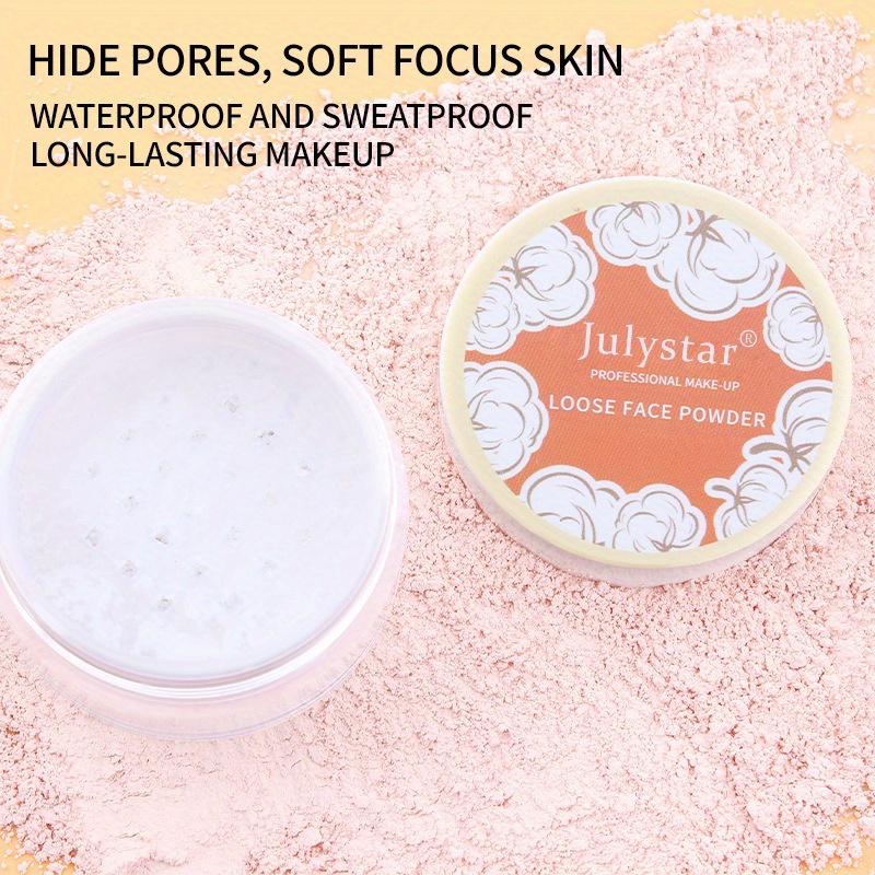 Waterproof and Anti-Sweat Concealer Powder Light Nude Contouring Matte Powder Setting Must-Have Makeup Setting Powder Essential for Summer
