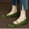 Fashion New Square Toe Women's Shoes Flower Decoration Chain Bow Knot Flats for Women Mary Jane Shoes Comfortable Women's Shoes Zapatos