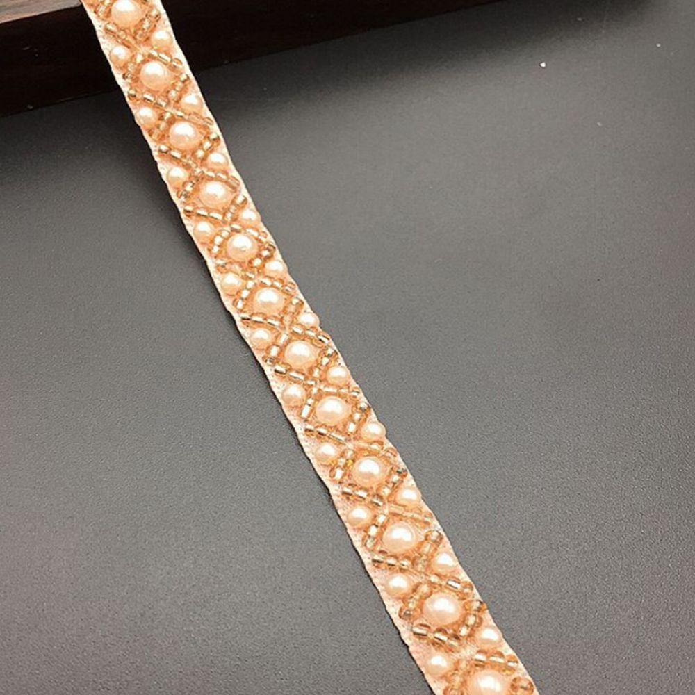 Вышитая ткань, аксессуары для шитья, жемчужная свадебная аппликация, бисерное платье, декор, кружевная бейка, лента