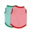 Pet Clothing, New Spring and Summer Models, Cat and Dog Pet Clothes, Breathable Striped Vest