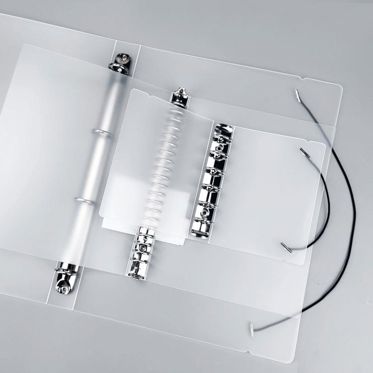 Loose-Leaf Ring Binder Notebook Cover, A4/B5/A5/A6, 4/6/9 Hole Portfolio File Folder