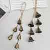 Vintage Brass Hanging Bells With Rustic Retro Design And Melodic Chime Perfect For Home Wall Decor Patio Garden Door Decoration