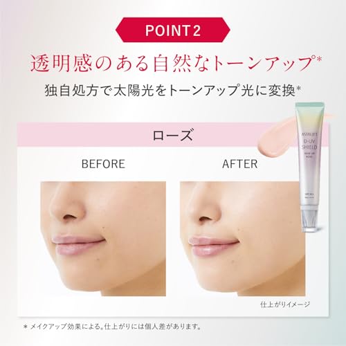 Astarift UV База под макияж (SPF50 + PA ++++) D-UV Shield Tone Up Rose 30 г Набор из 2 саше
