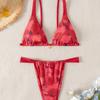 2025 Европейский и американский сексуальный купальник бикини с принтом для женщин