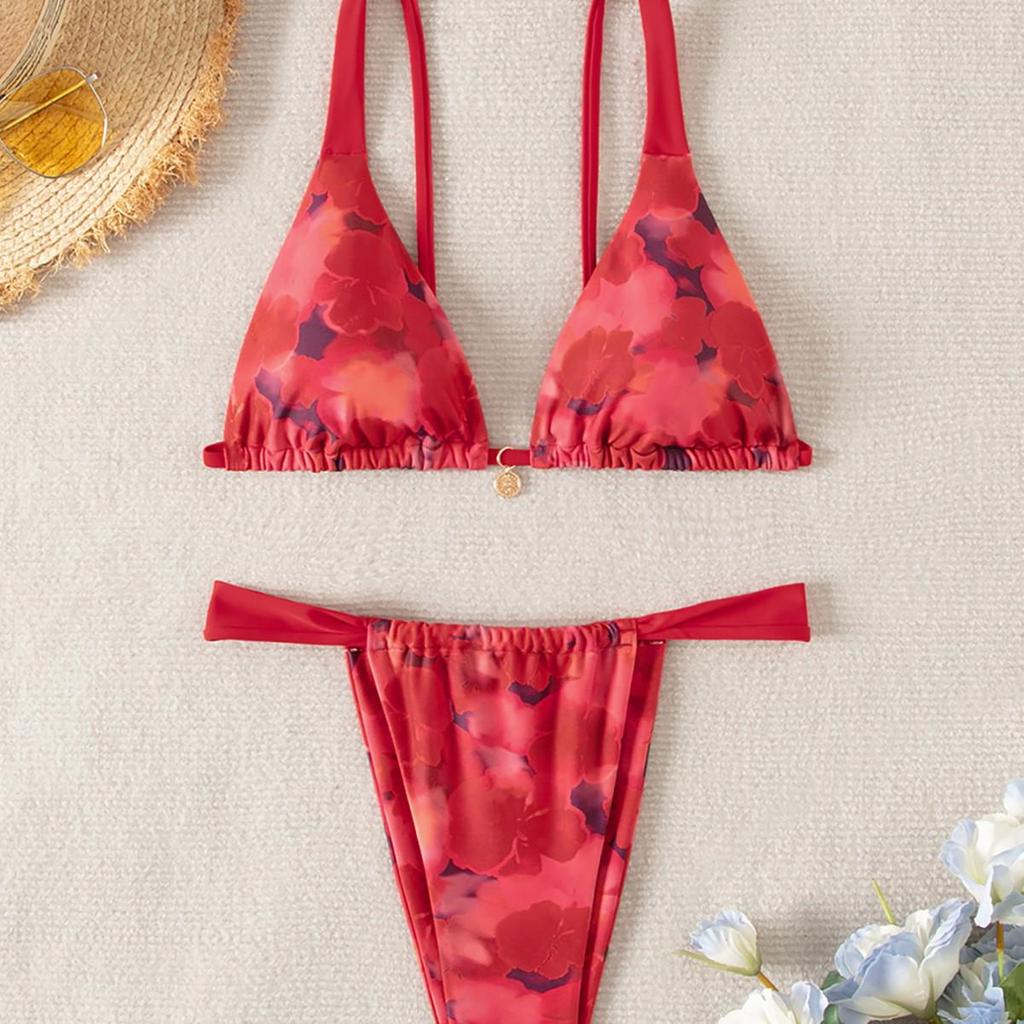 2025 Европейский и американский сексуальный купальник бикини с принтом для женщин