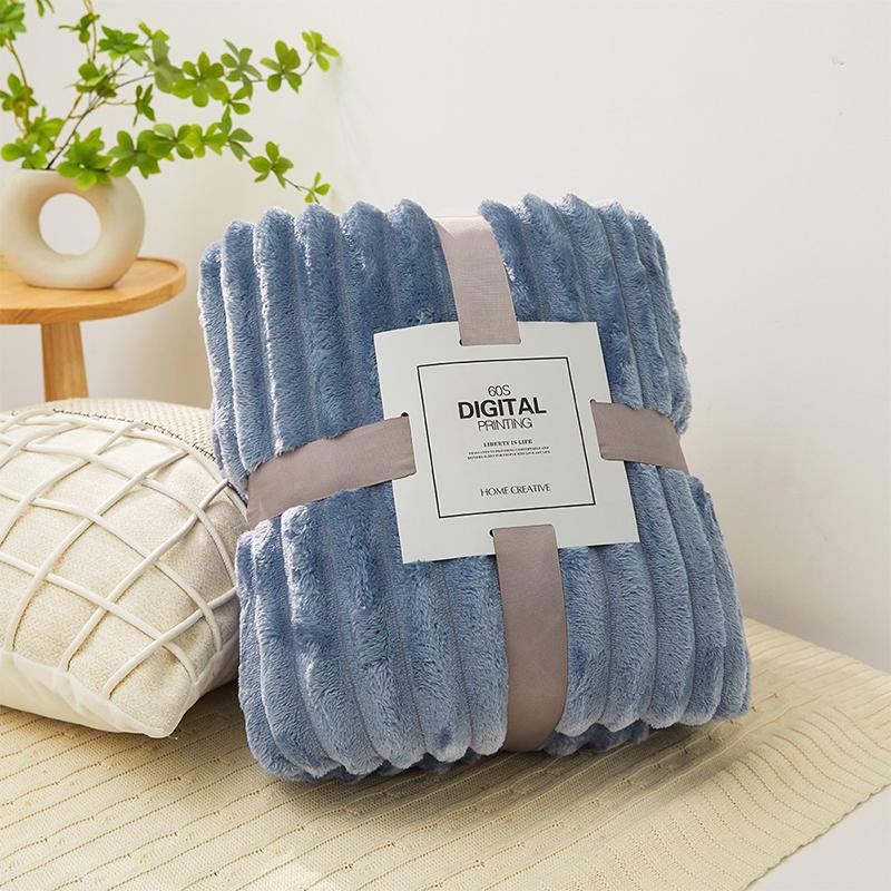 1 шт. утолщенное теплое плюшевое двухстороннее одеяло из кроличьего флиса супермягкое однотонное одеяло для автомобиля и офиса