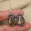 Smoky Topaz Gemstone Earrings Jewelry Handmade Solid 925 Silver Jewelry For Women